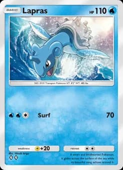 Lapras card in English