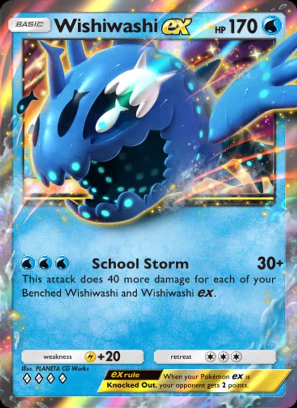 Wishiwashi ex card in English
