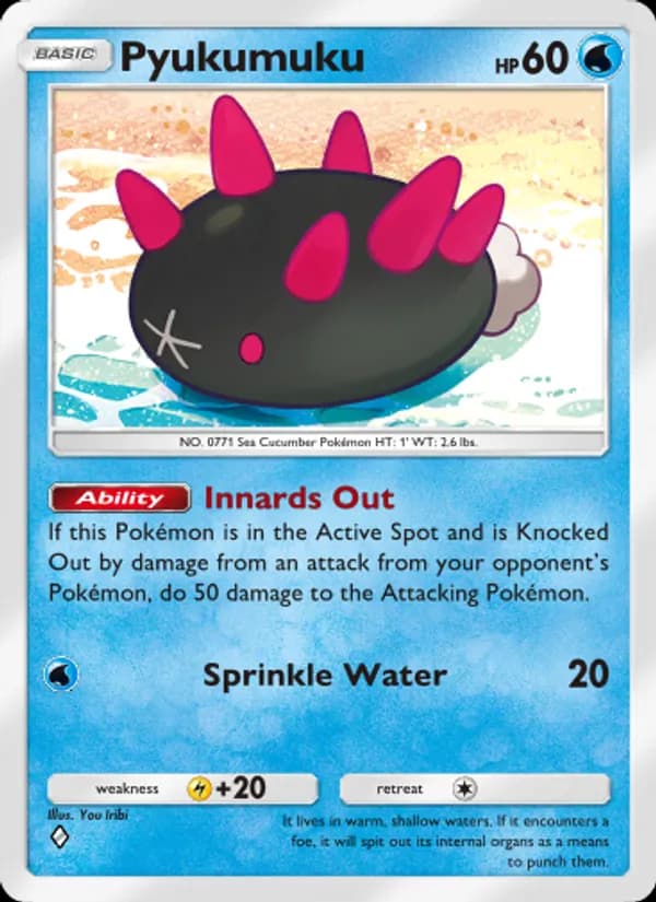 Pyukumuku card in English
