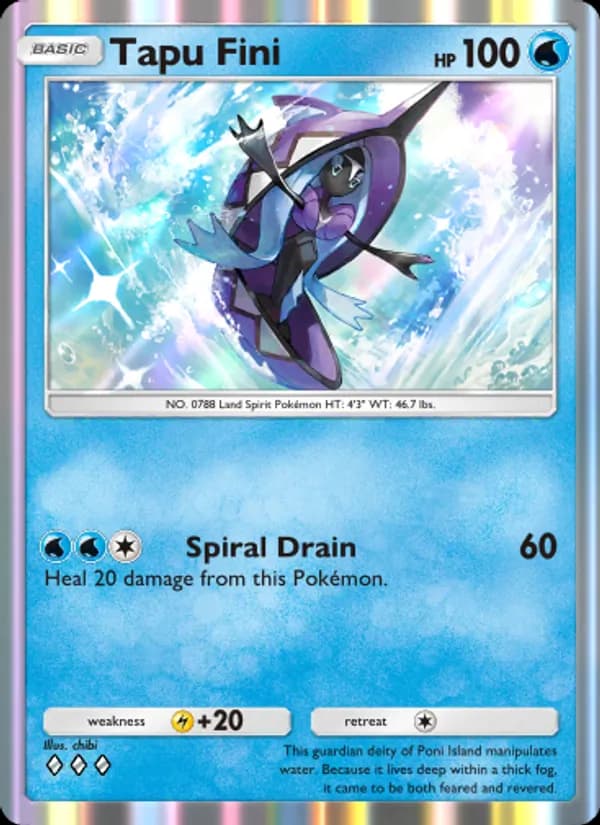 Tapu Fini card in English
