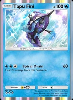 Tapu Fini card in English