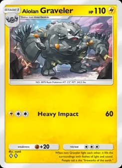 Alolan Graveler card in English