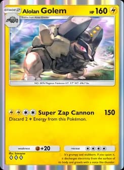 Alolan Golem card in English
