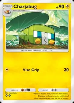 Charjabug card in English