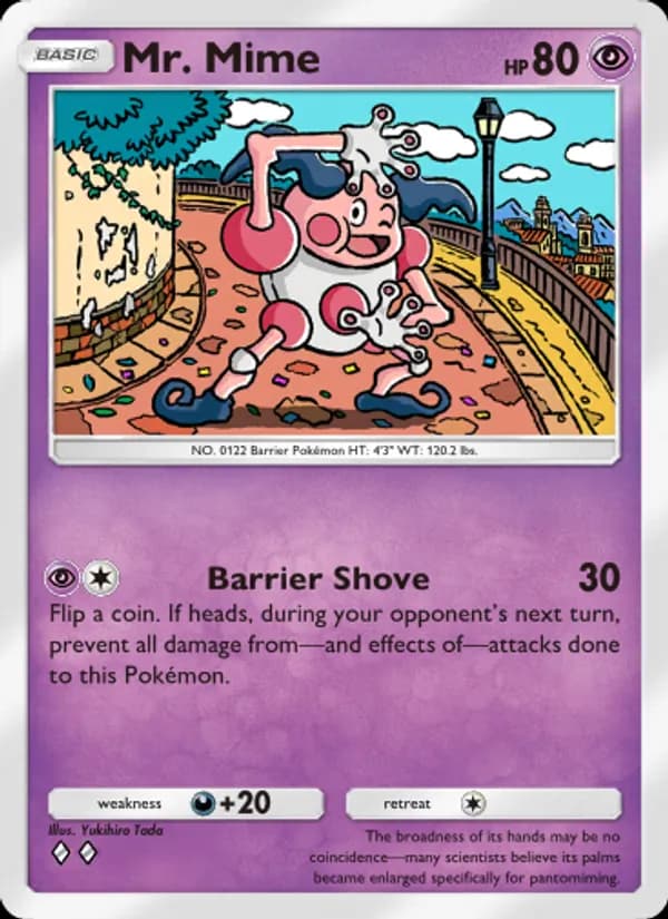 Mr. Mime card in English