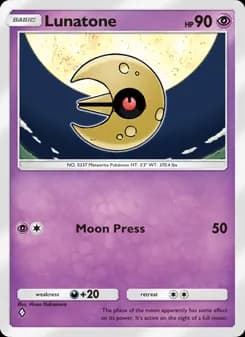 Lunatone card in English