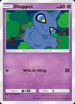 Shuppet card in English