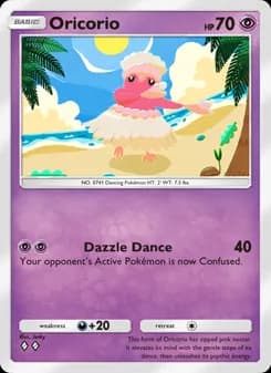 Oricorio card in English