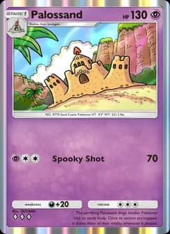Palossand card in English