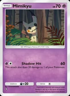 Mimikyu card in English