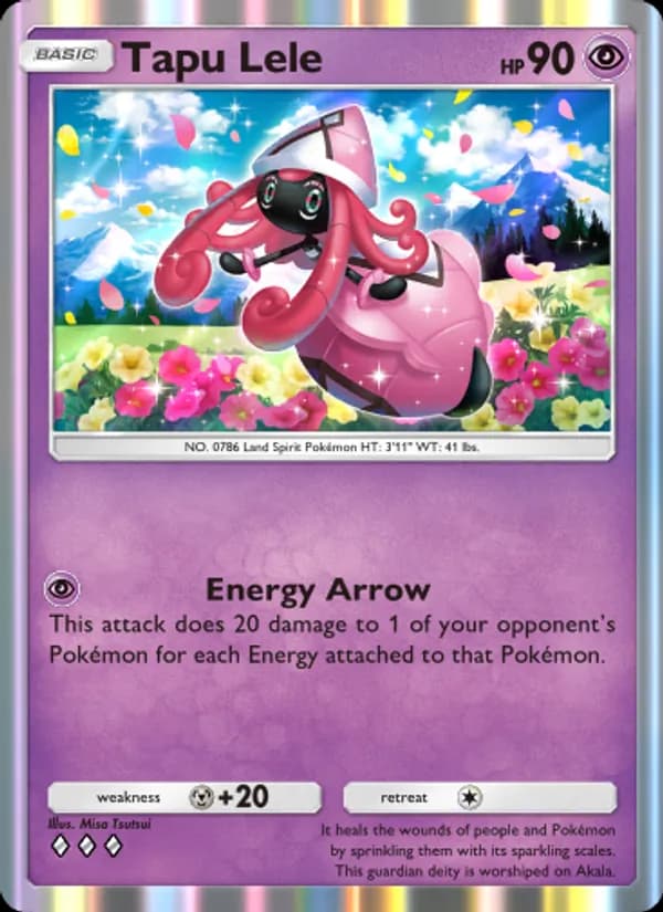 Tapu Lele card in English