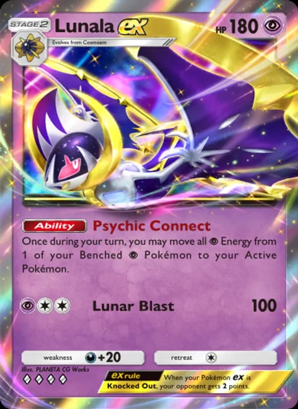 Lunala ex card in English