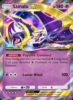 Lunala ex card in English