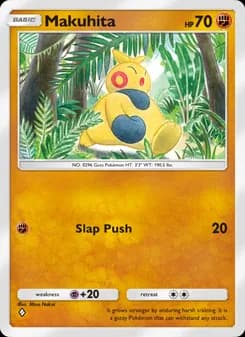 Makuhita card in English