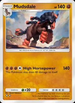 Mudsdale card in English