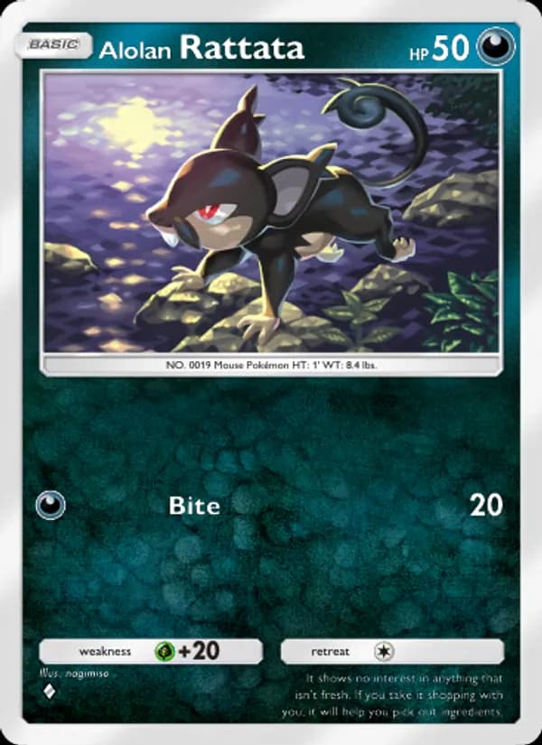 Alolan Rattata card in English