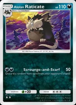 Alolan Raticate card in English