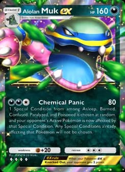 Alolan Muk ex card in English