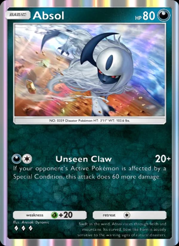 Absol card in English