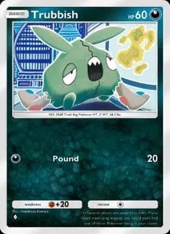 Trubbish card in English