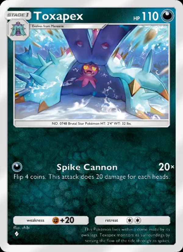 Toxapex card in English