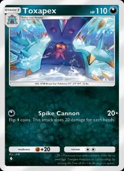 Toxapex card in English