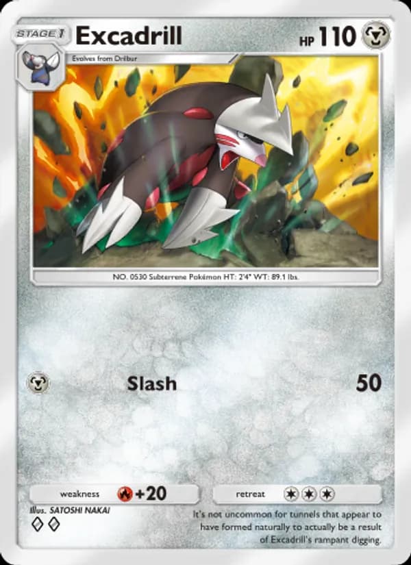 Excadrill card in English