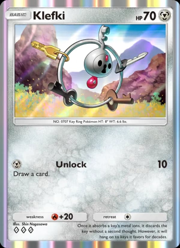 Klefki card in English
