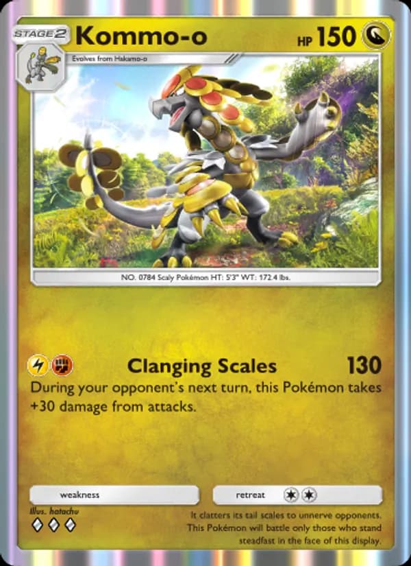 Kommo-o card in English