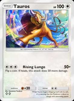 Tauros card in English