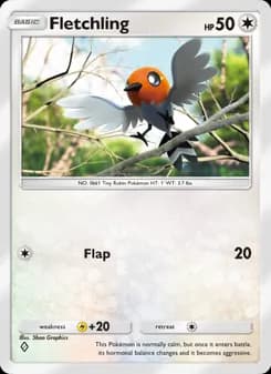 Fletchling card in English