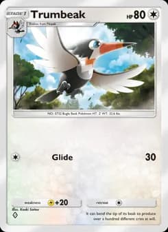Trumbeak card in English