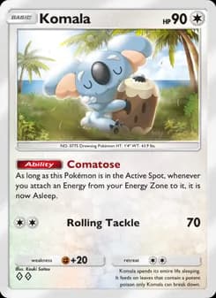 Komala card in English