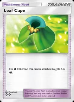Leaf Cape card in English