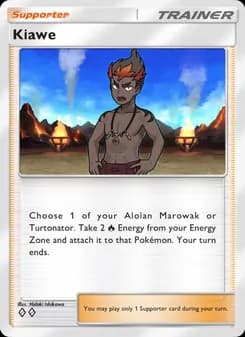 Kiawe card in English