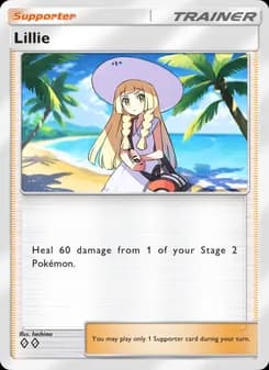 Lillie card in English