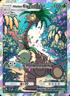 Alolan Exeggutor card in English