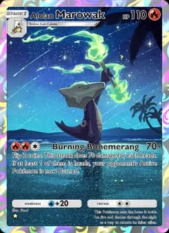 Alolan Marowak card in English