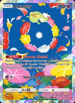 Comfey card in English