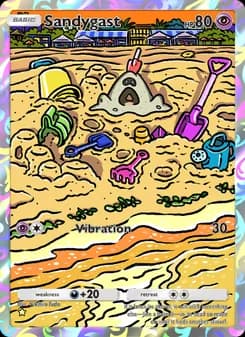 Sandygast card in English