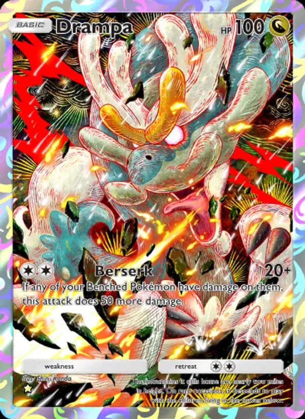 Drampa card in English