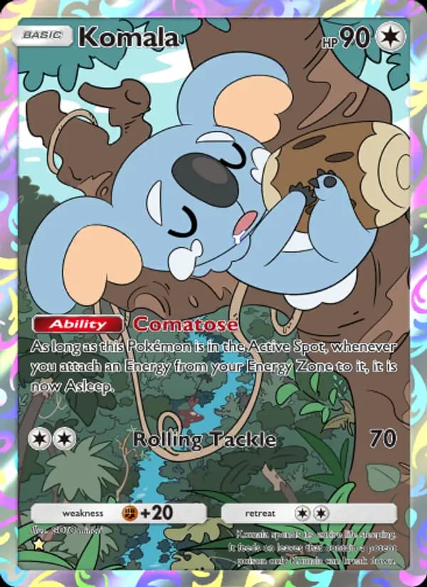 Komala card in English