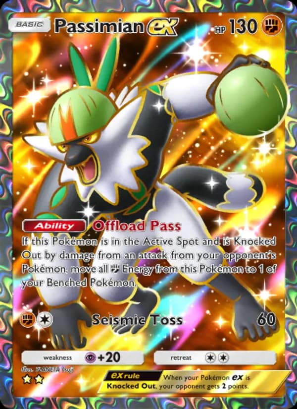 Passimian ex card in English