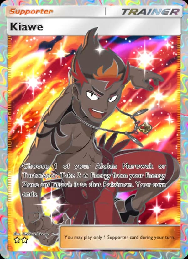 Kiawe card in English
