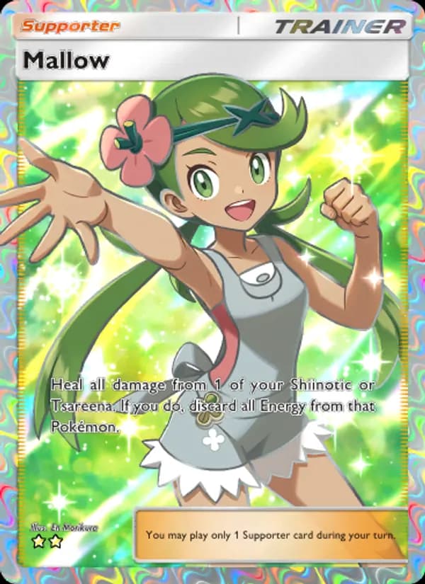 Mallow card in English