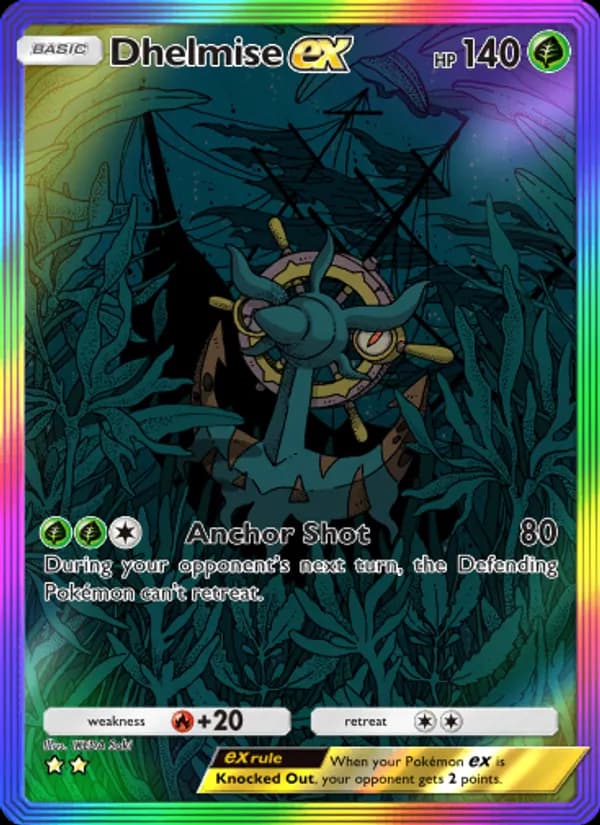 Dhelmise ex card in English