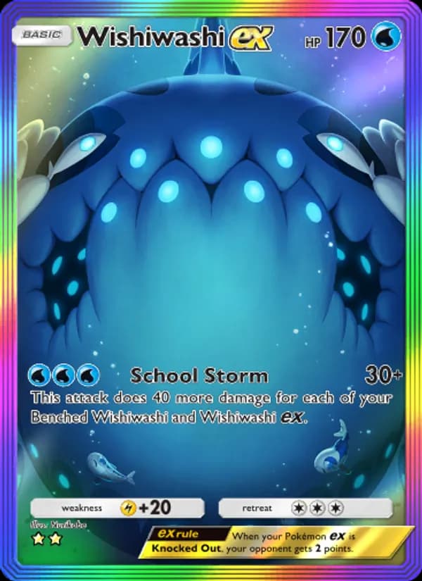 Wishiwashi ex card in English