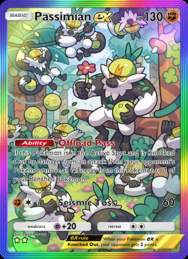 Passimian ex card in English