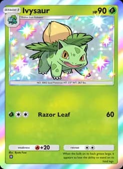 Ivysaur card in English