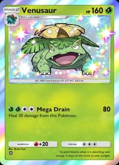 Venusaur card in English